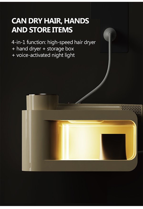 gf 06 pro hair dryer: 2 in 1 hair & hand dryer with intelligent care