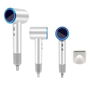 Home high speed hair dryer – 110,000 rpm brushless motor, 200m ions & smart led display