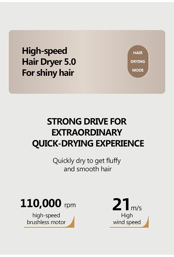 gf 06 pro hair dryer: 2 in 1 hair & hand dryer with intelligent care