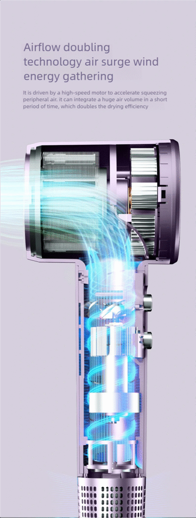 h15 high speed hair dryer: 110,000 rpm salon performance with intelligent temperature care & ultra quiet drying