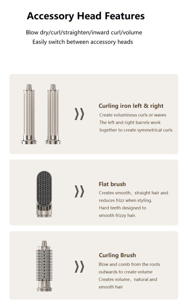 8 in 1 high speed hot air brush 8in1 c6: style and dry with professional ease