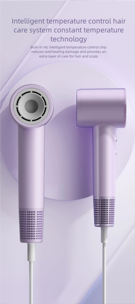 h15 high speed hair dryer: 110,000 rpm salon performance with intelligent temperature care & ultra quiet drying