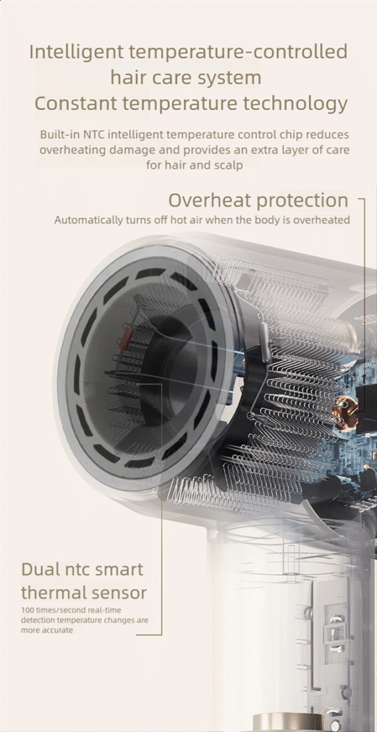 professional high speed hair dryer – 100 million negative ions, 21 modes & frizz free shine