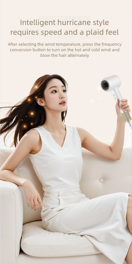 professional high speed hair dryer – 100 million negative ions, 21 modes & frizz free shine