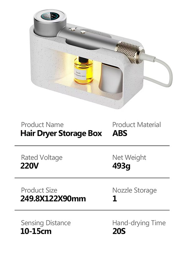 gf 06 pro hair dryer: 2 in 1 hair & hand dryer with intelligent care