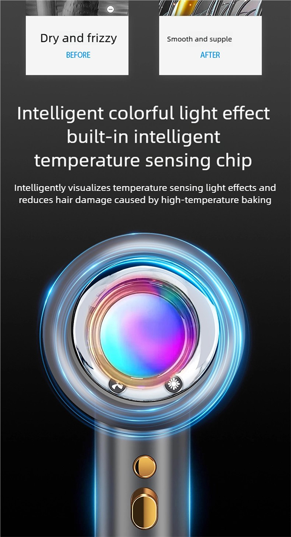 gw h13 silent hair dryer – professional 120,000 rpm ionic care with reverse cleaning & ultra quiet design