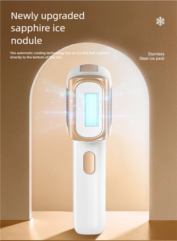 sapphire freezing point ipl hair removal device: painless, powerful & portable for at home use