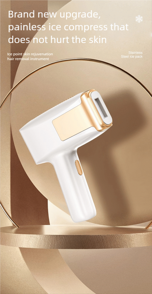 sapphire freezing point ipl hair removal device: painless, powerful & portable for at home use