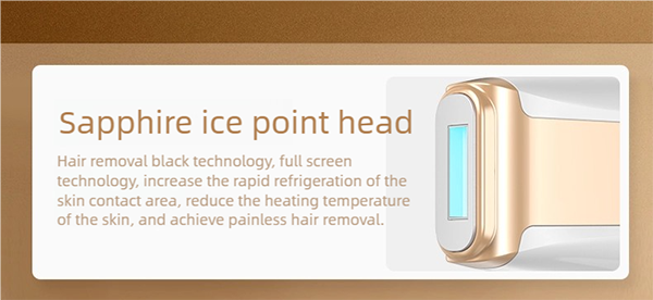 sapphire freezing point ipl hair removal device: painless, powerful & portable for at home use