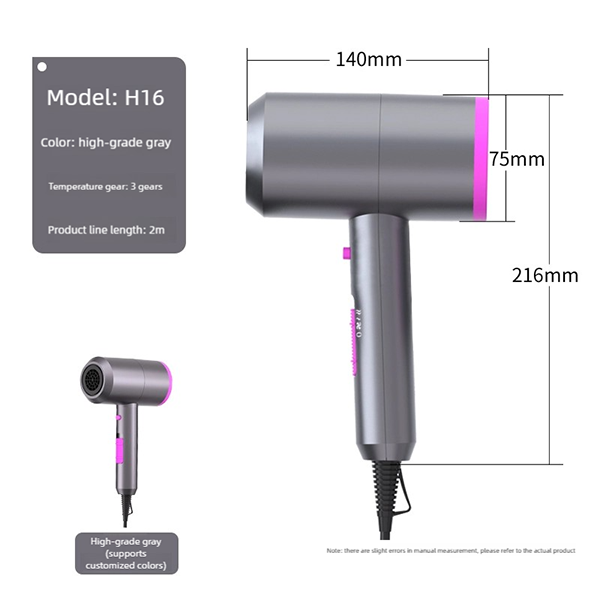 h16 premium hair dryer – luxury design, customizable & professional performance