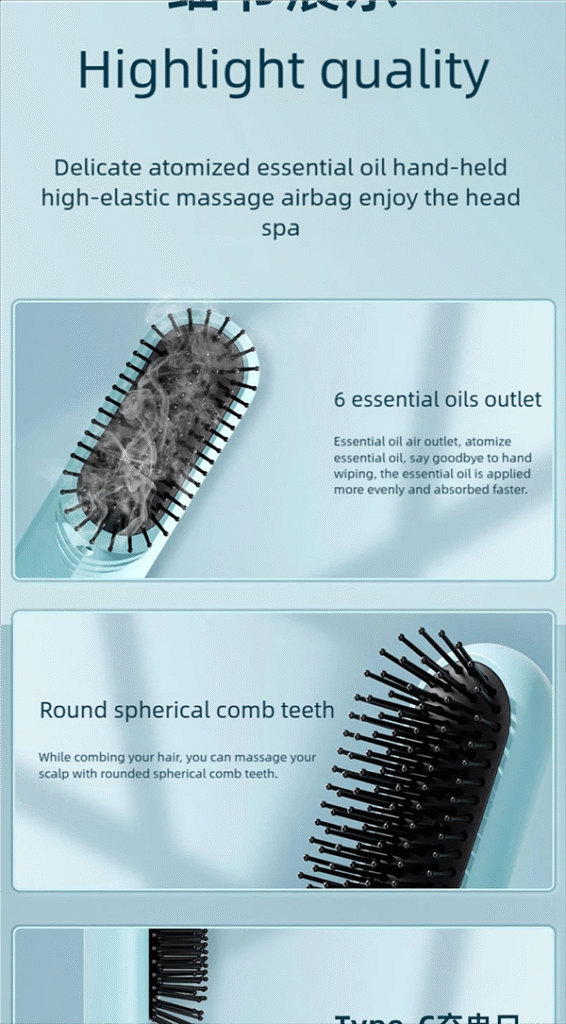 revolutionize your hair care routine with the ultimate scalp massager comb!