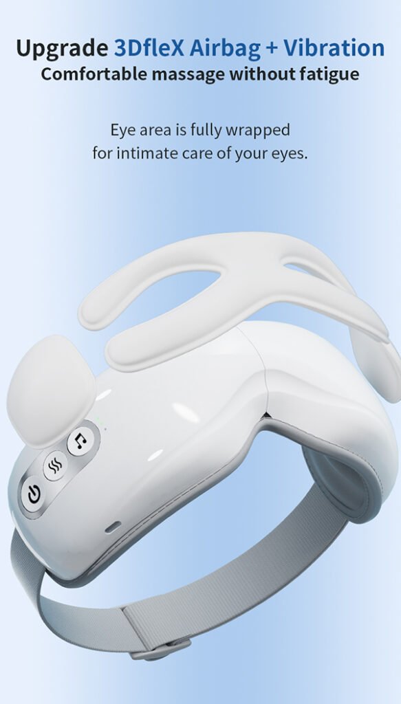 experience ultimate eye relief with our advanced 5 mode smart eye massager!