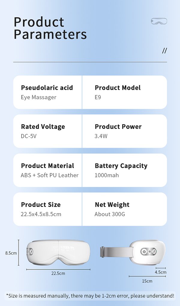 experience ultimate eye relief with our advanced 5 mode smart eye massager!