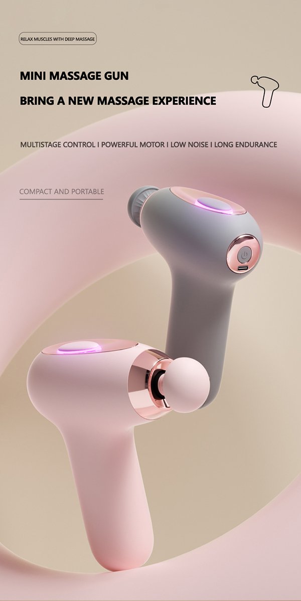 powerful deep tissue treatment whisper quiet operation sleek portable massage gun m2