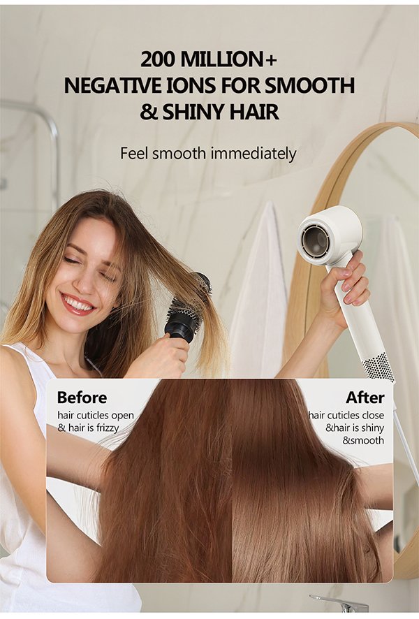 gf 06 pro hair dryer: 2 in 1 hair & hand dryer with intelligent care