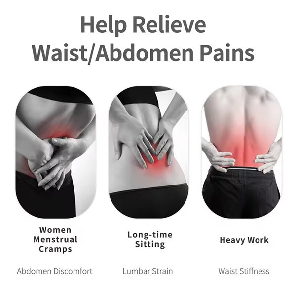 experience ultimate relief with our advanced heating waist massager belt!