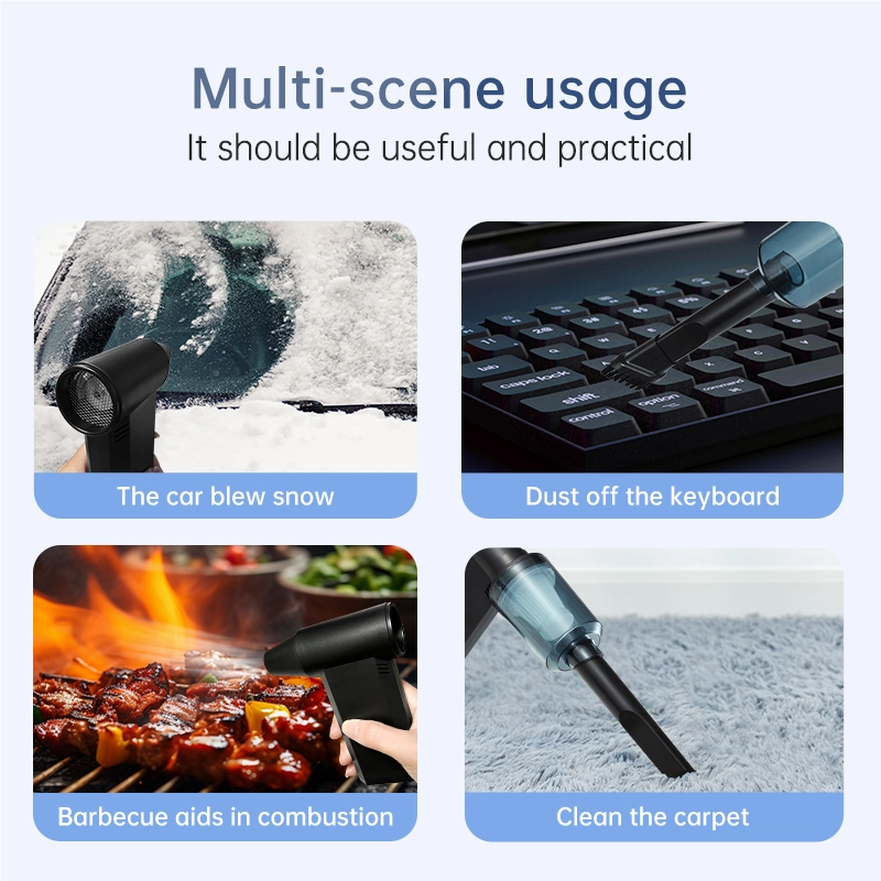 vf2 2 in 1 blower & vacuum cleaner portable high power turbo fan for multi scene cleaning