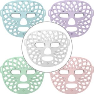 f1 led light therapy mask multicolor led facial mask for skin rejuvenation, acne treatment & anti aging