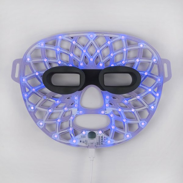 f1 led light therapy mask multicolor led facial mask for skin rejuvenation, acne treatment & anti aging