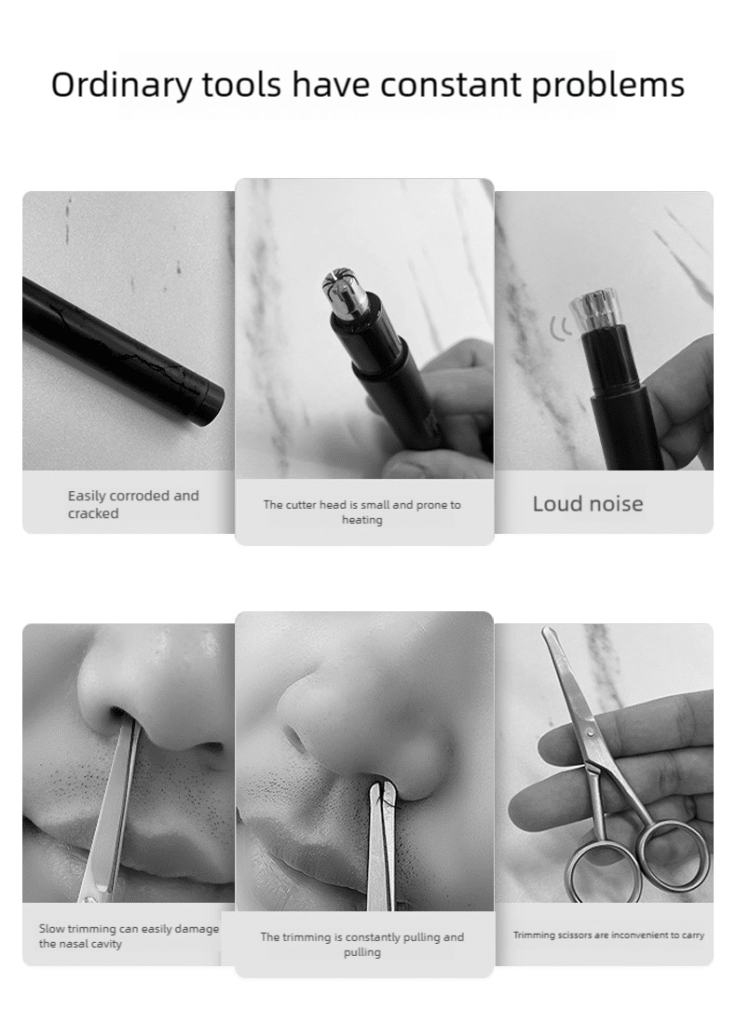 all in one rechargeable nose hair trimmer for men 3 in 1 eyebrow & ear hair groomer