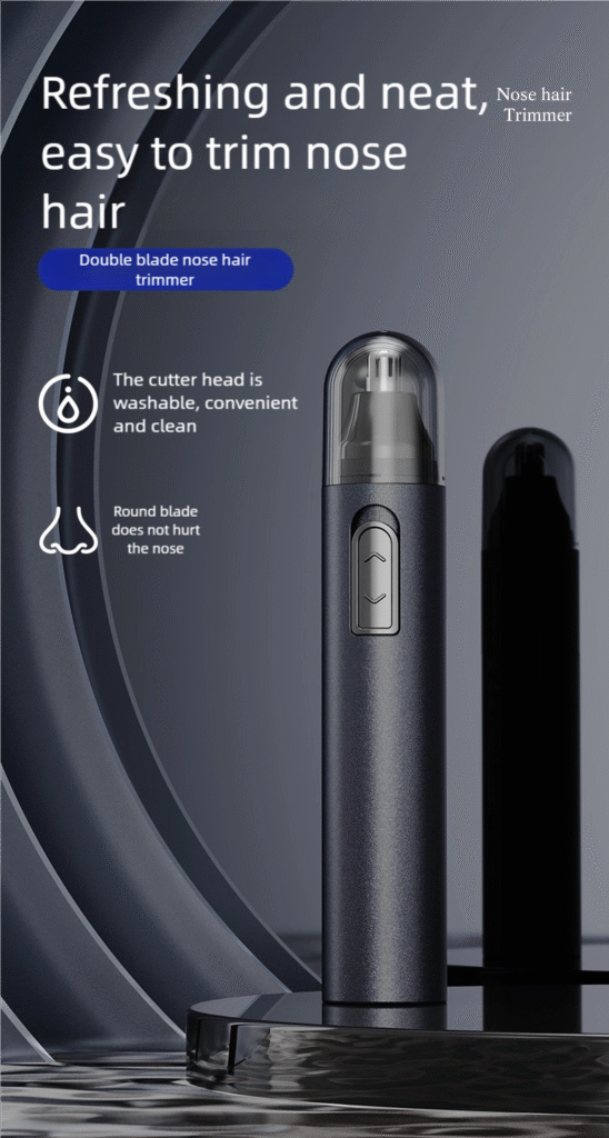 all in one rechargeable nose hair trimmer for men 3 in 1 eyebrow & ear hair groomer