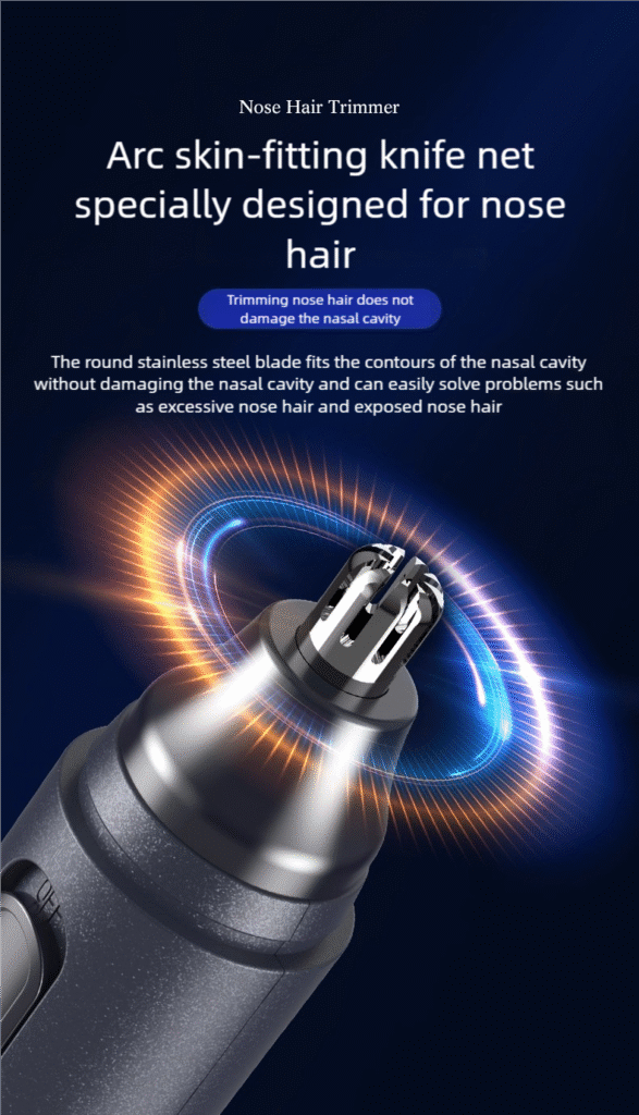 all in one rechargeable nose hair trimmer for men 3 in 1 eyebrow & ear hair groomer